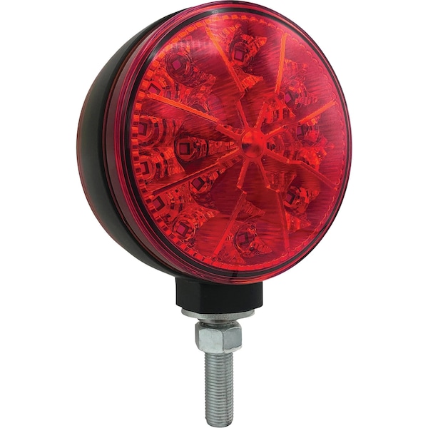 Tiger Lights 12V Red & Amber LED Flashing Light 4 1/8" Dia. Flood/Flashing Off-Road Light TLFL3 - main
